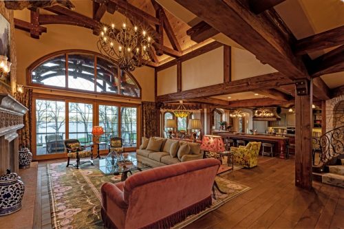 LivRm-kitch Ozark-Timberframe